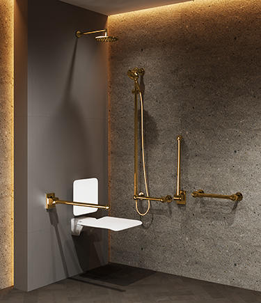 Ball Jointed Gold Doc M Shower Pack (722CG)