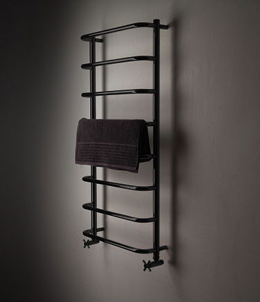 Archie Black Chrome Heated Towel Rail (178BC)