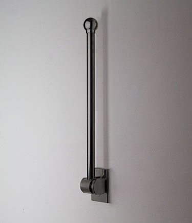 Black Chrome Removable Hinged Ball Grab Bar (157BC)