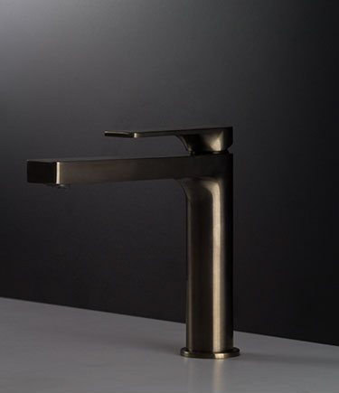 Mia Black Chrome Mixer Basin Tap (33A)