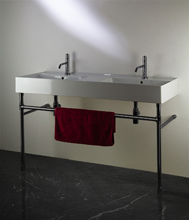 Black Chrome Classic Joint Designer Washstand (CW1BC)