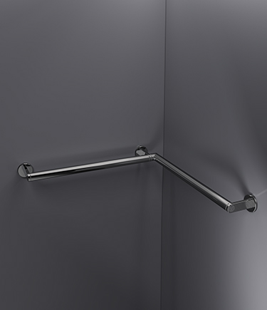 Etch Black Chrome Corner Grab Rail (ETBC14)