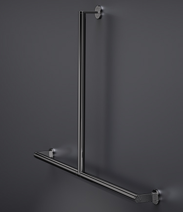 Helo Black Chrome "T" Shaped Grab Supporting Bar (HL9BC)