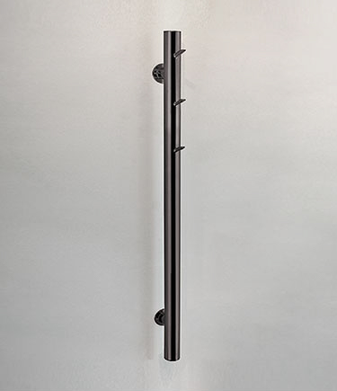 Hot Tree Black Chrome Towel Radiator (58RBC)