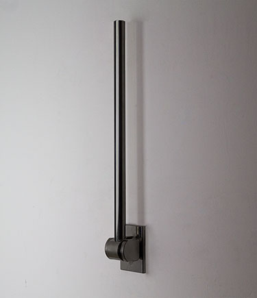 Black Chrome Removable Hinged Modern Grab Bar (159BC)