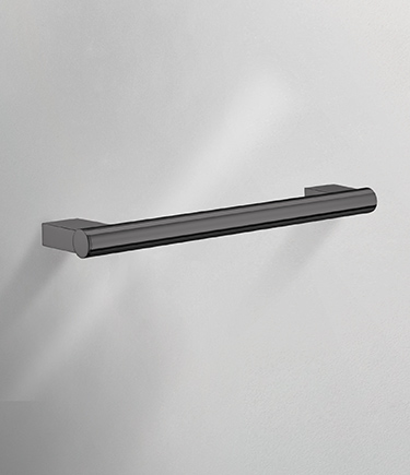 Modern Black Chrome Straight Grab Rail (151KBC)