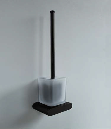 Spa Black Chrome Toilet Brush (162HBL)