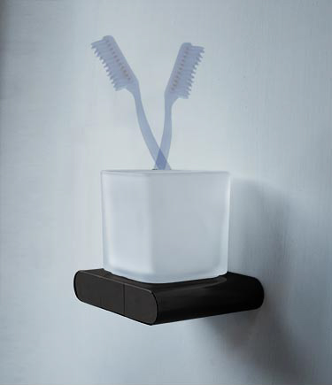 Spa Black Chrome Toothbrush Holder (162EBL)