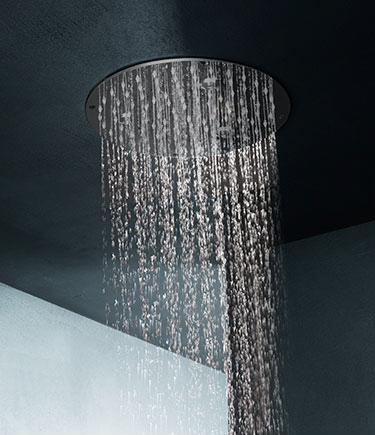 Studio Black Chrome Rainfall Shower Head (75UBC)