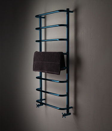 Archie Blue Chrome Heated Towel Rail (178BL)