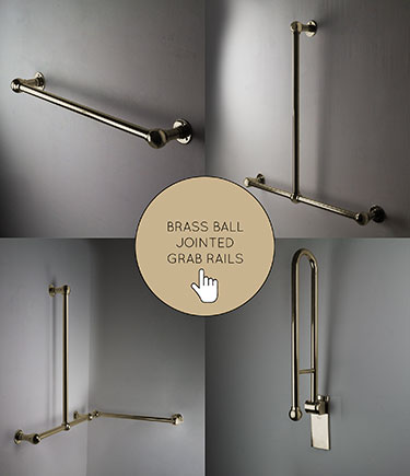 Brass Ball Joint Grab Rails