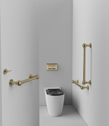 Brass Ball Joint Doc M Ambulant Toilet Pack (723CBR)