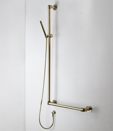 Brass Classic Jointed Support Shower Column Grab Bar (165ABR)