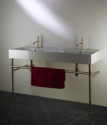 Brass Classic Joint Designer Washstand (CW1BR)