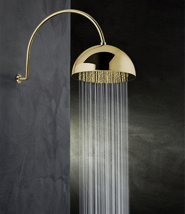 Dome Brass Shower Head (75HBR)