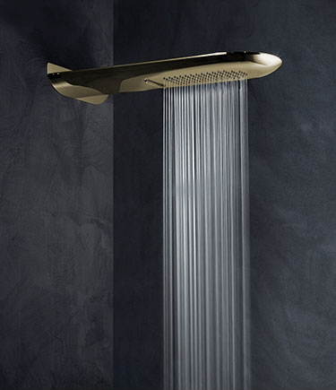 Dorsal Brass Rain & Waterfall Shower Head (75EB)