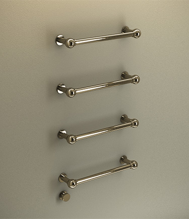 Brass Floating Ball Jointed Towel Bar Radiator (165BR)