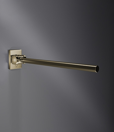 Helo Brass Removable Straight Hinged  Grab Bar HLB2)