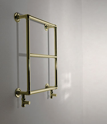 Mini Classic Brass Heated Towel Rail (57DPB)