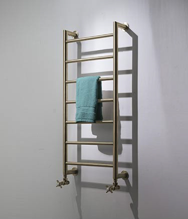 Brass Mitred Towel Warmer (171B)