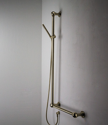 Brass Ball Jointed Support Shower Column Grab Bar (164BR)