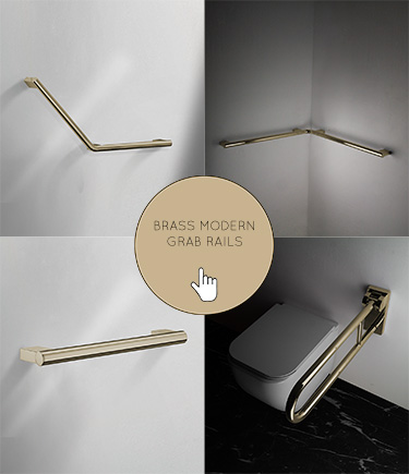 Brass Modern Grab Rails