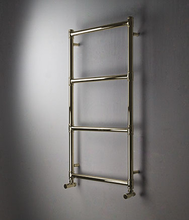 Brushed and Antique Brass Bathroom Towel Rails