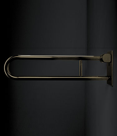 Brass Removable Hinged Grab Bar (154BR)