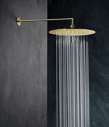 Skinny Brass Rainfall Shower Head (75DBR)