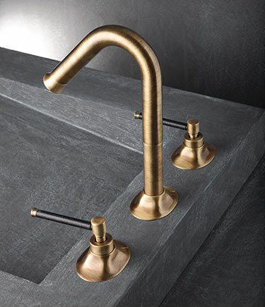 Pau Brass 3 Piece Basin or Bath Tap (39BB)