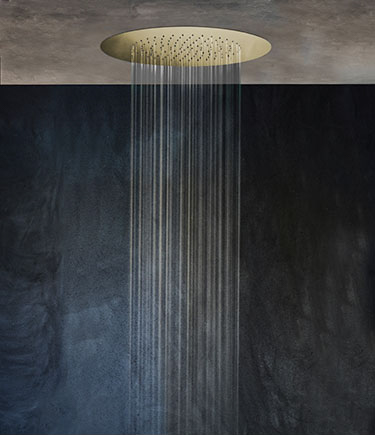 Wafer Brass Rainfall Shower Head (75LBR)