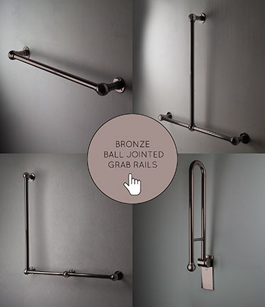 Ball Joint Bronze Grab Rails