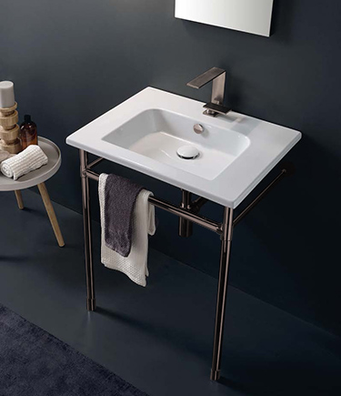 Bronze Classic Joint Designer Single Washstand (CW1BZ)