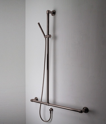 Bronze Classic Jointed T Support Shower Column Grab Bar (170BZ)