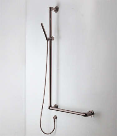 Bronze Classic Jointed Support Shower Column Grab Bar (165ABZ)