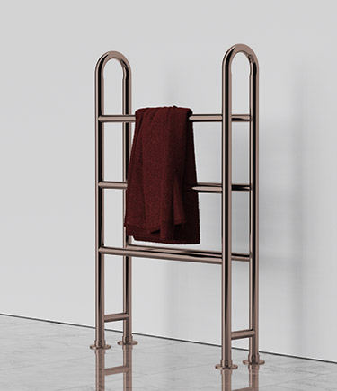 Modern Horse Bronze Heated Towel Rail (57HBZ)