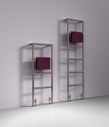 Bronze Deco Floor Mounted Towel Rail (58EBZ)