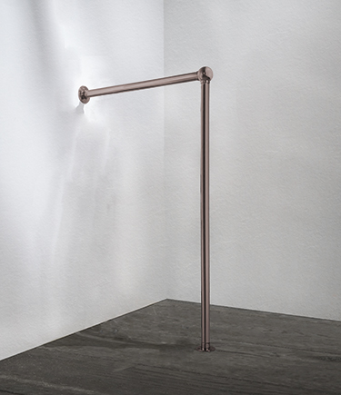 Bronze Fixed Ball Jointed Toilet Support Rail (167BZ)