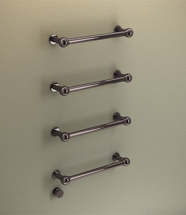Bronze Ball Jointed Floating Towel Bars (165BZ)