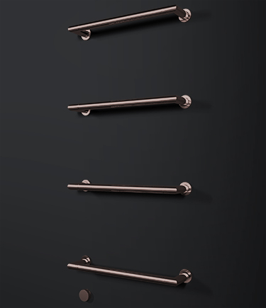Floating Bronze Towel Bar Radiator (KB14)