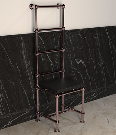 Bronze Hot Chair Ball-Jointed Heated Stability Seat & Towel Radiator (HC1BZ)