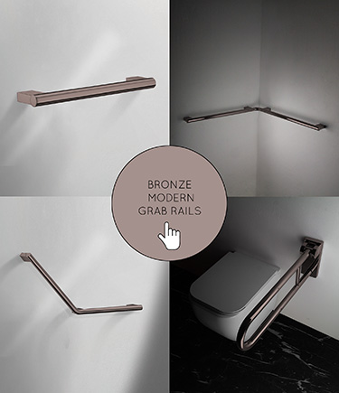 Modern Bronze Grab Rails