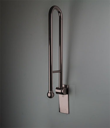 Bronze Removable Hinged Grab Bar With Ball Stopper (155BZ)