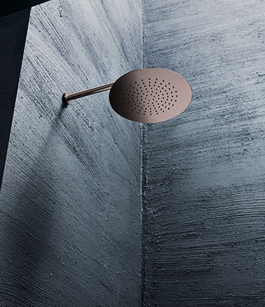 Skinny Bronze Rainfall Shower Head (75DBZ)