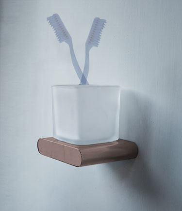 Spa Bronze Wall Mounted Toothbrush Holder (162EBZ)