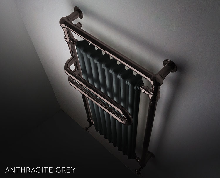 Anthracite traditional towel radiator online