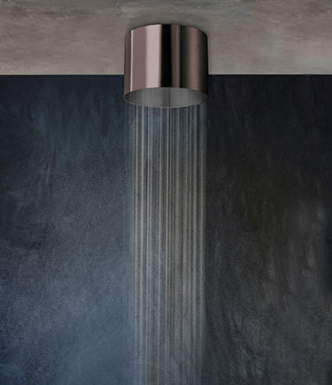 Cylinder Bronze Ceiling Mounted Shower Head (75BBZ)