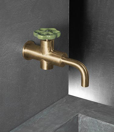 Flower Brass Progressive Basin Tap (34FL)