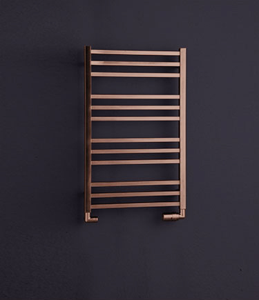 Brushed Copper Cubic Ladder Towel Rail (113FC)