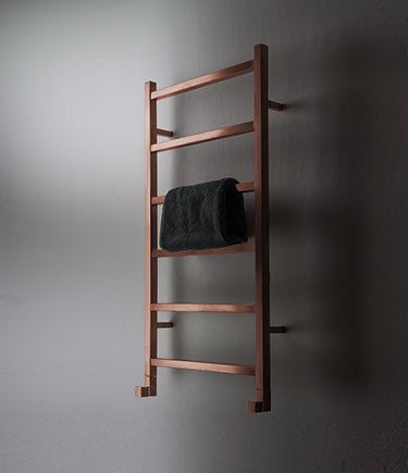 Brushed Copper Ladder Towel Rail (58BC)